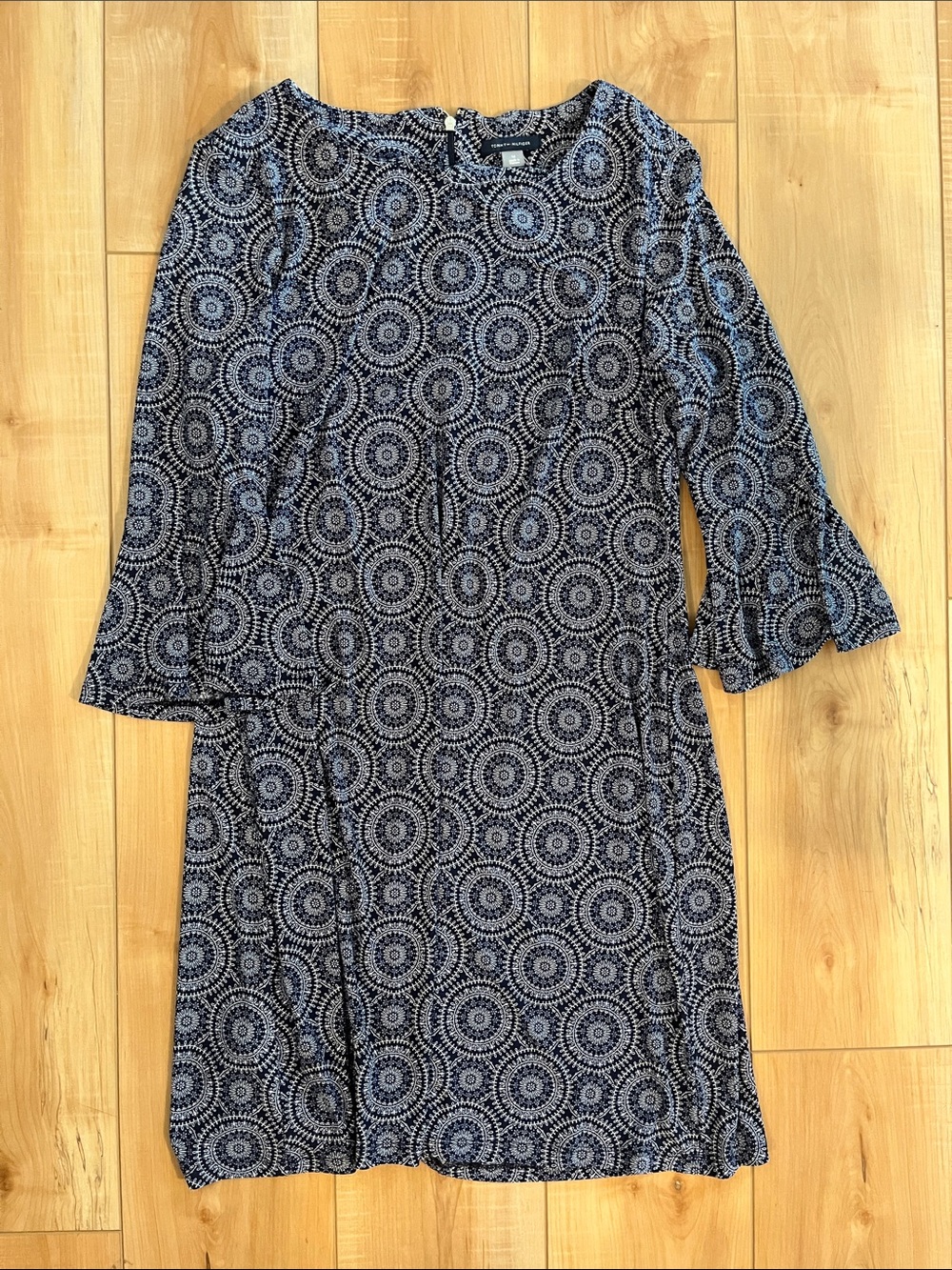 Tommy Hilfiger Blue Patterned Shift Dress
